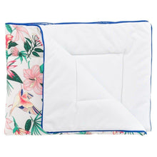 Load image into Gallery viewer, Dubbelzijdige Parklegger | Tropical Paradise Wit 75x95cm - My BabyOutlet