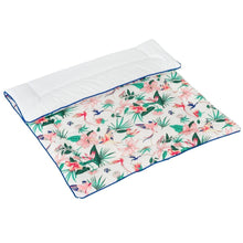 Load image into Gallery viewer, Dubbelzijdige Parklegger | Tropical Paradise Wit 75x95cm - My BabyOutlet