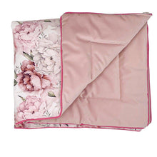 Load image into Gallery viewer, Dubbelzijdige Parklegger | Lovely Roses Roze 75x95cm - My BabyOutlet