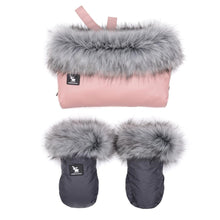 Load image into Gallery viewer, Handwarmer Kinderwagen | Moose Roze/Grijs - My BabyOutlet