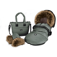 Load image into Gallery viewer, Handwarmer Kinderwagen | Moose Roze/Grijs - My BabyOutlet