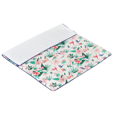 Dubbelzijdig Deken | Tropical Paradise Wit 75x95cm - My BabyOutlet